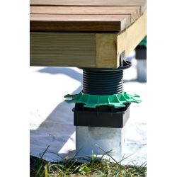 Pieu métallique pour terrasse bois ELEVO 90/150 mm – Carton de 30 pièces