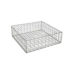 Gabion cage ( 100 cm x 100 cm x 30cm ) - Maille : Rectangulaire 5 cm x 10 cm - Fixation : Agrafes - Ø de fil : 4.5 mm