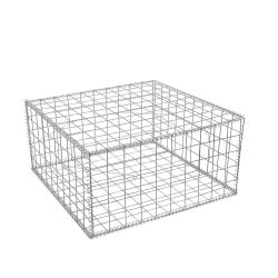 Gabion cage ( 100 cm x 100 cm x 50 cm ) - Maille : Carré 10 cm X 10 cm - Fixation : Agrafes - Ø de fil : 4 mm