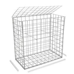 Gabion cage ( 100 cm x 50 cm x  100 cm ) - Maille : Carré 10 cm x 10 cm - Fixation : Spirales - Ø de fil : 4 mm