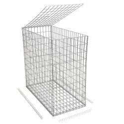 Gabion cage ( 50 cm x 100 cm x  100 cm ) - Maille : Rectangulaire 5 cm x 10 cm - Fixation : Agrafes - Ø de fil : 4.5 mm