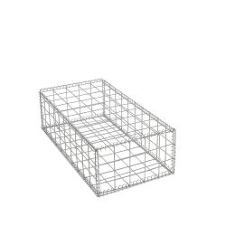 Gabion cage ( 50 cm x 100 cm x  30 cm ) - Maille : Carré 10 cm X 10 cm - Fixation : Agrafes - Ø de fil : 4 mm