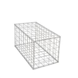 Gabion cage ( 50 cm x 100 cm x 50 cm ) - Maille : Carré 10 cm X 10 cm - Fixation : Agrafes - Ø de fil : 4 mm