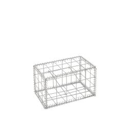 Gabion cage ( 50 cm x 30 cm x 30 cm ) - Maille : Carré 10 cm X 10 cm - Fixation : Agrafes - Ø de fil : 4 mm