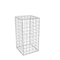 Gabion cage ( 50 cm x 50 cm x  100 cm ) - Maille : Carré 10 cm X 10 cm - Fixation : Agrafes - Ø de fil : 4 mm