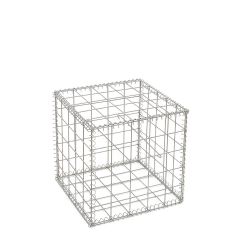 Gabion cage ( 50 cm x 50 cm x 50 cm ) - Maille : Carré 10 cm X 10 cm - Fixation : Agrafes - Ø de fil : 4.5 mm