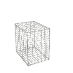 Gabion cage ( 50 cm x 70 cm x  70 cm ) - Maille : Rectangulaire 5 cm x 10 cm - Fixation : Agrafes - Ø de fil : 4 mm