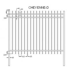 BARRAUDAGE Cheyenne D (Double lisse) - h2,50 x l2,50 m - Lisse - Noir