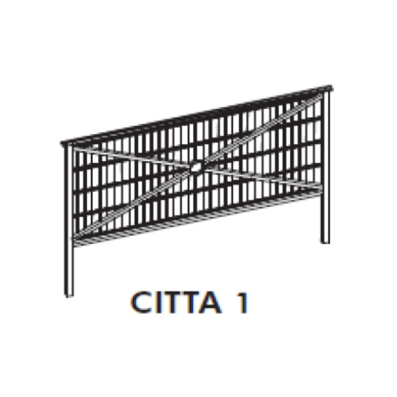 BARRIERE URBAINE CITTA 1 - h1 x l2 mètres - Blanc