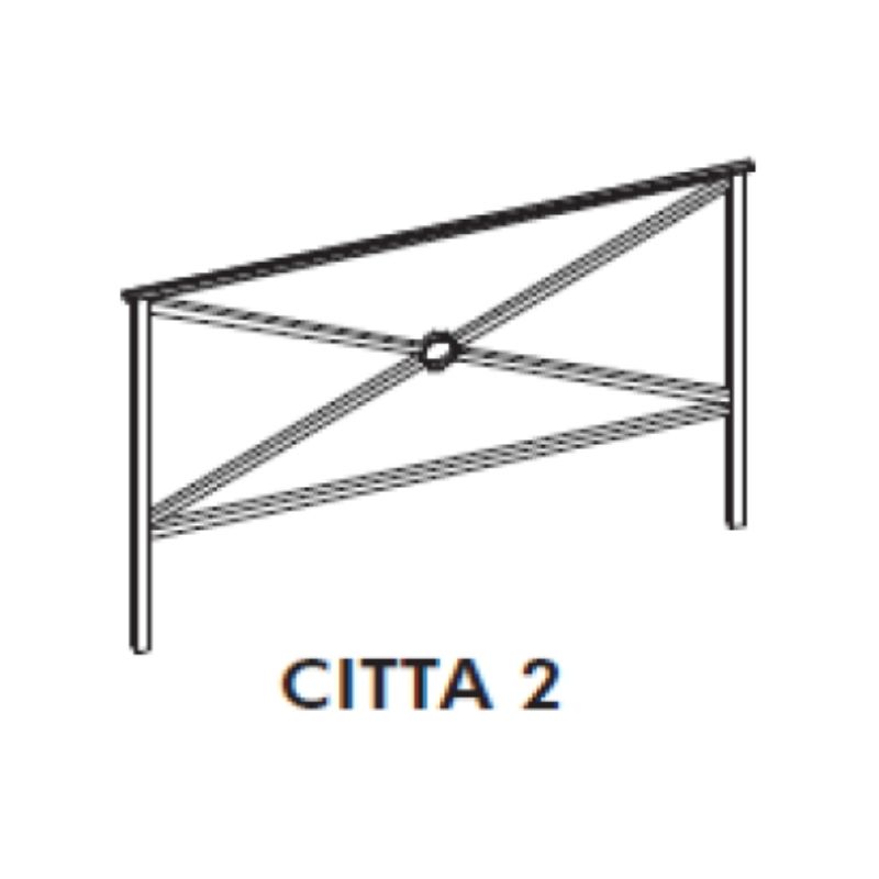 BARRIERE URBAINE CITTA 2 - h1 x l1,50 mètre - Blanc