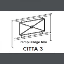 BARRIERE URBAINE CITTA 3 - h1 x l1 mètre - Gris