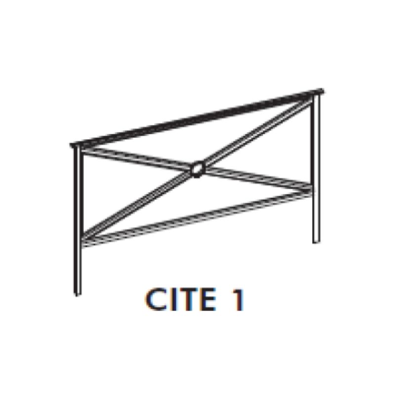 BARRIERE URBAINE CITE 1 - h1 x l1 mètre - Blanc