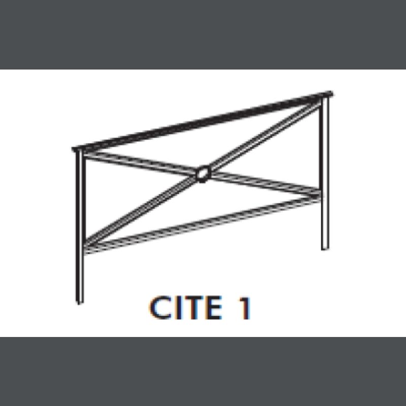 BARRIERE URBAINE CITE 1 - h1 x l1,50 mètre - Gris