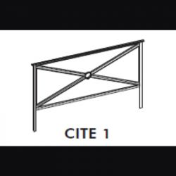 BARRIERE URBAINE CITE 1 - h1 x l1,50 mètre - Noir