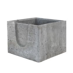 Regard béton sans couvercle - Ht 30 cm - 30/30 cm intérieur