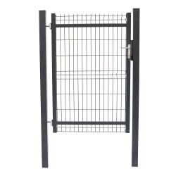 Portillon professionnel Grillage - Gris