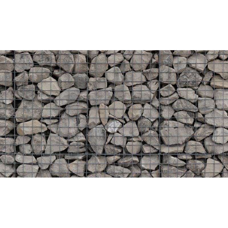 Gabion rempli - 50 x 50 x 50 cm - Pierre Gris Rascalat - Maille : 5 x 10 cm