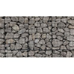 Gabion rempli - 150 x 100 x 100 cm - Pierre Gris Rascalat - Maille : 5 x 10 cm